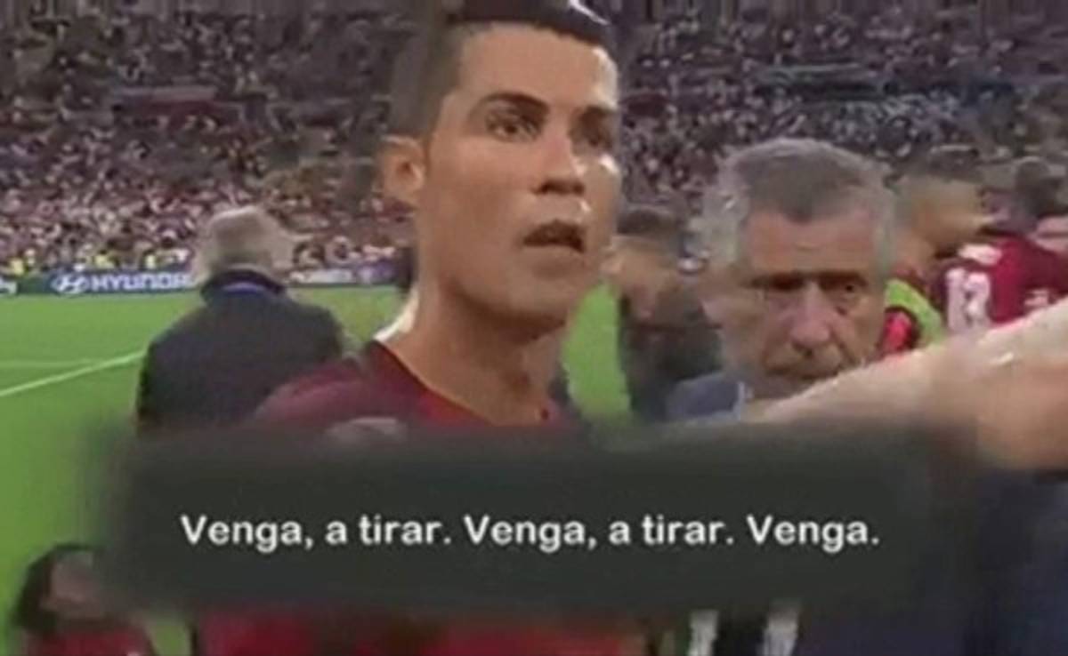 VIDEO: Cristiano Ronaldo convence a Moutinho para que tire un penalti en la tanda