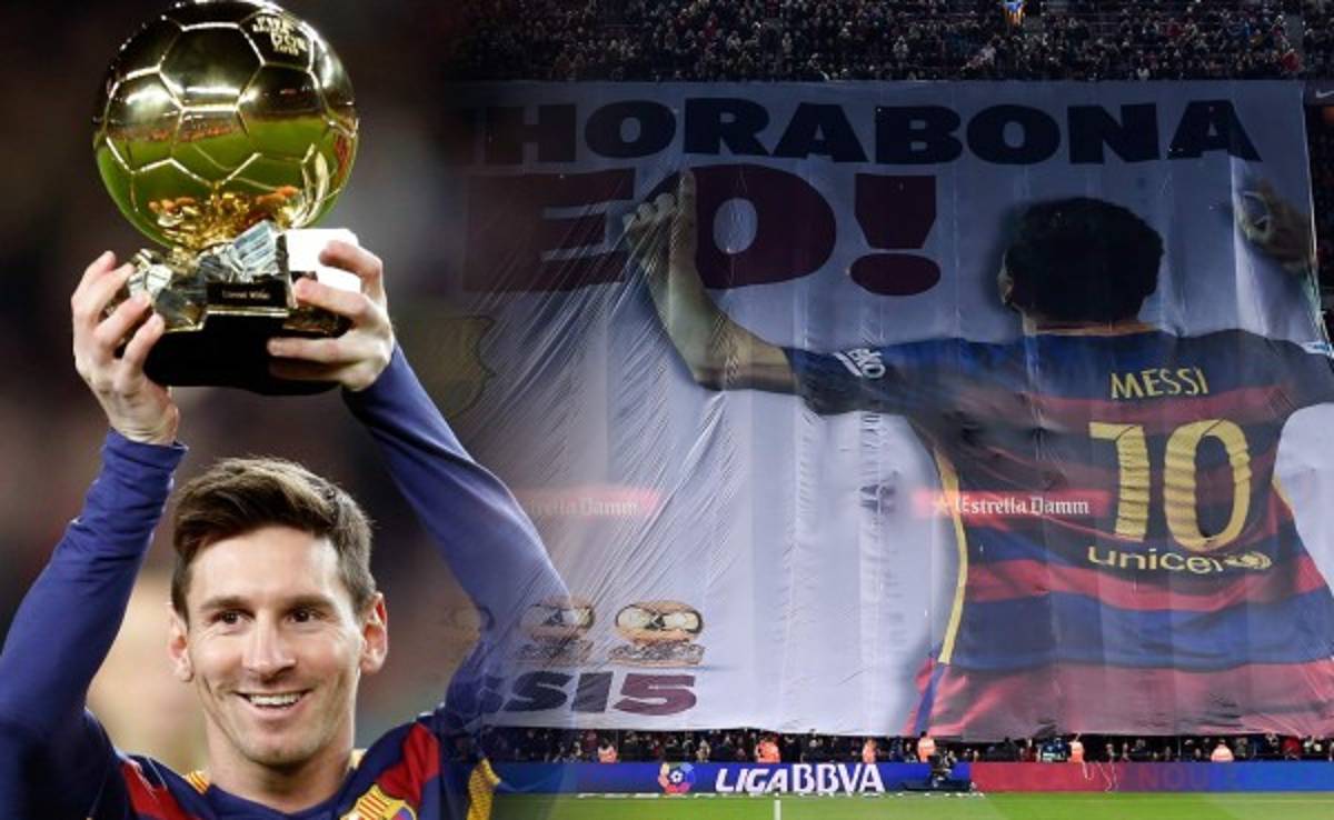 Así fue el homenaje del Camp Nou a Lionel Messi tras ganar su quinto Balón de Oro