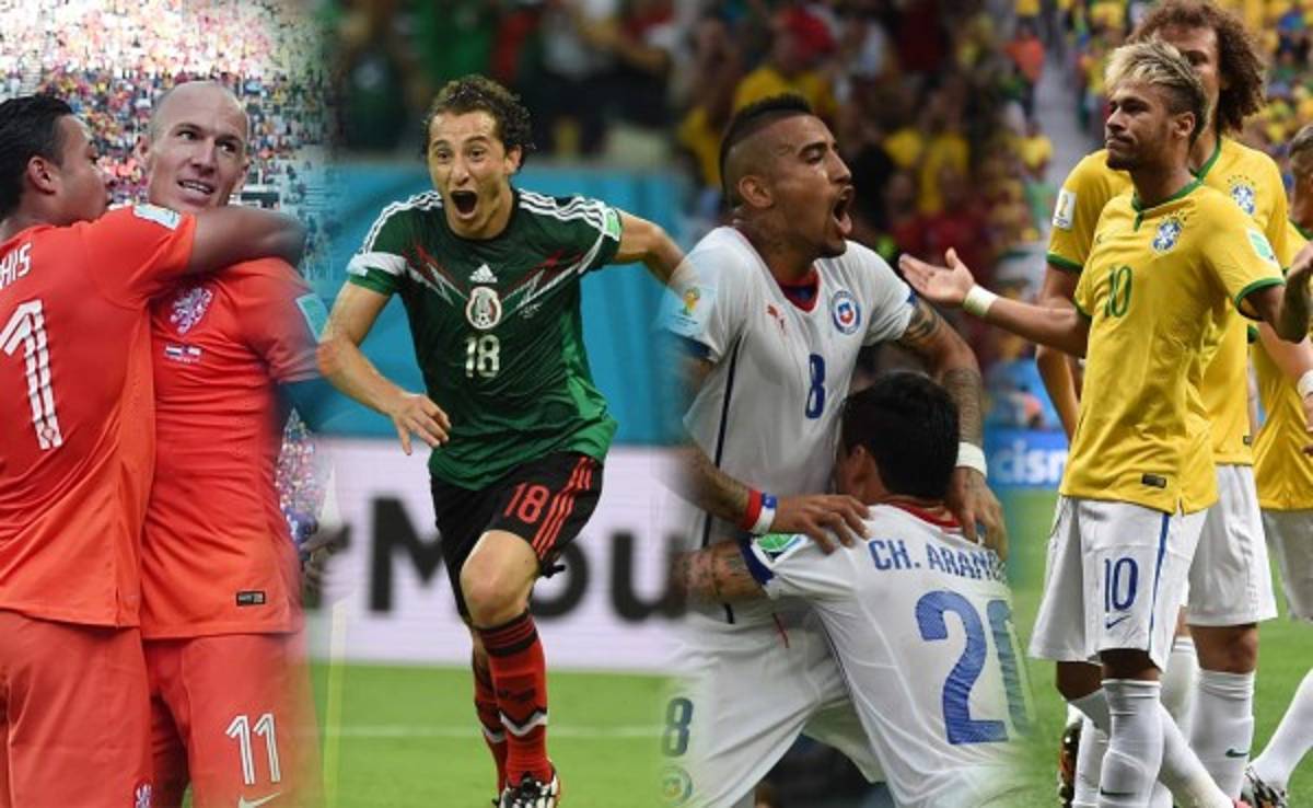 Brasil-Chile y México-Holanda, primeros cruces de octavos