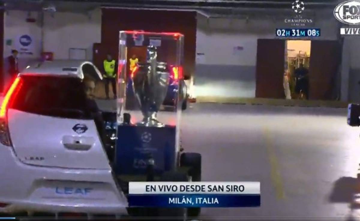 VIDEO: Así llegó la 'Orejona' a San Siro para la final de Champions