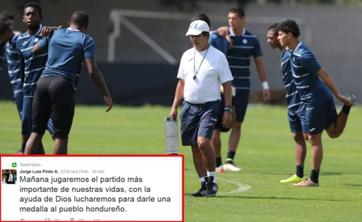 Pinto nos invita a soñar: 'Jugamos el partido más importante de nuestras vidas”