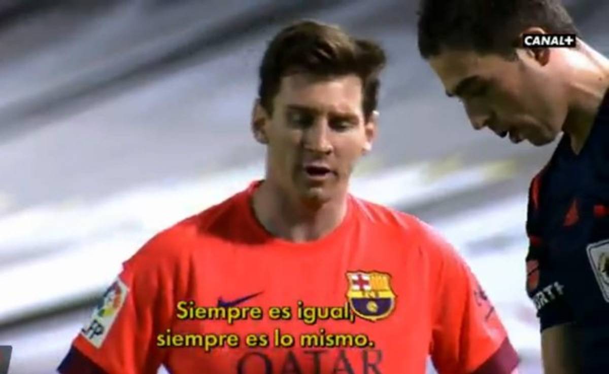 VIDEO: Leo Messi al árbitro: '¡La concha de tu madre!'