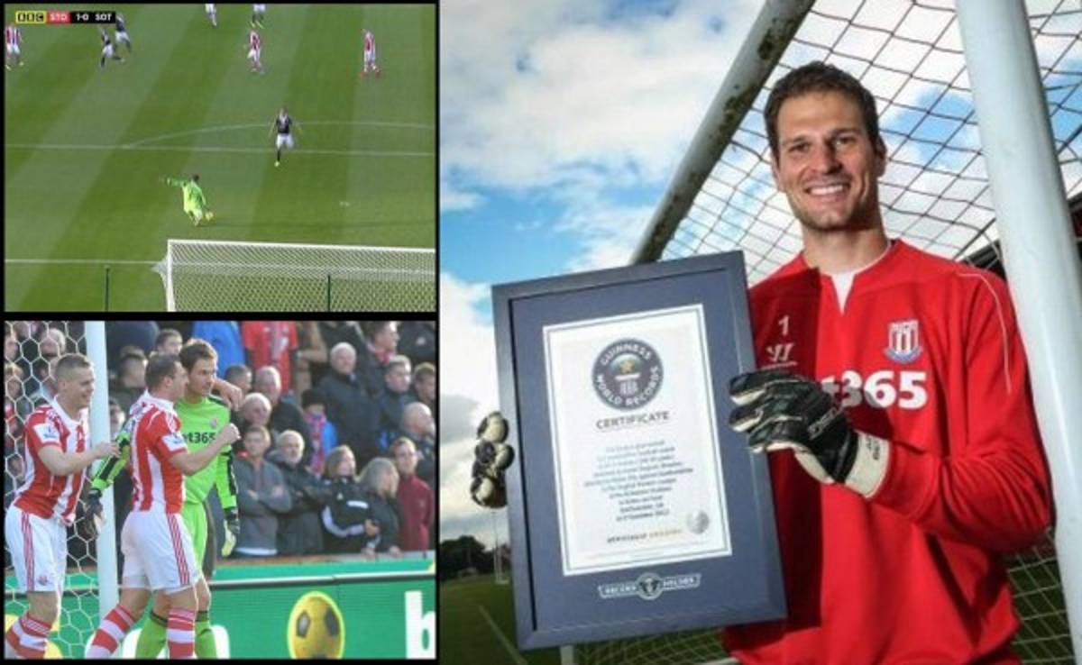 VIDEO: Portero del Stoke City entra en Guinness por gol más lejano
