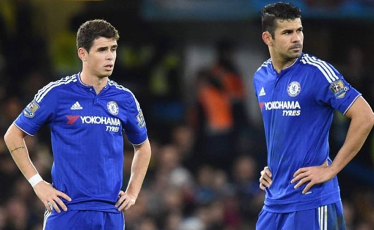 Diego Costa y Oscar se pelean en el entrenamiento del Chelsea