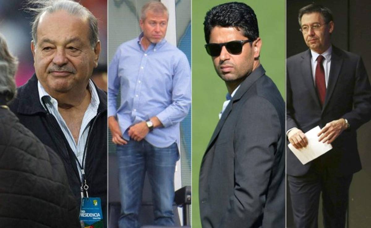Empresas que vuelven multimillonarios a los presidentes de clubes de fútbol