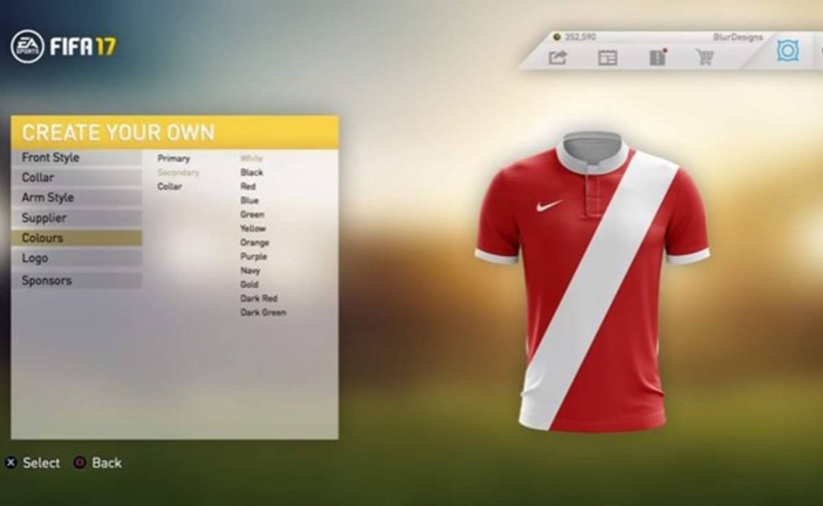 VIDEO: ¿Podrás crear uniformes en FIFA 17?