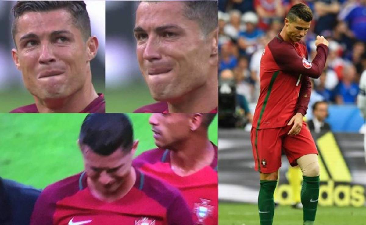 Fotos: El drama de Cristiano Ronaldo por su dura lesión ante Francia