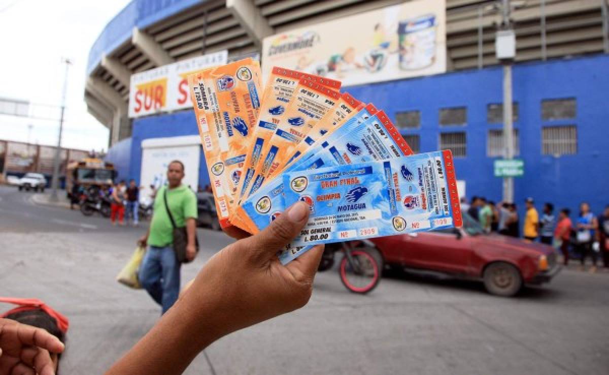 Previo a la Gran final Olimpia-Motagua se vendieron boletos falsos