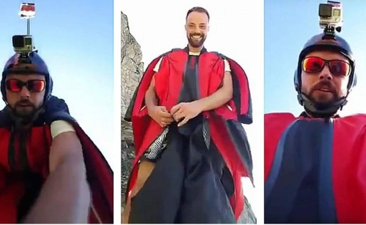 Video: Un saltador base transmite su propia muerte en Facebook Live