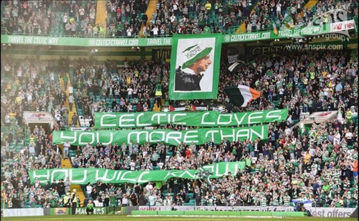 Aficionados del Celtic despiden como ídolo al hondureño Emilio Izaguirre