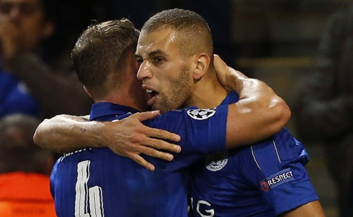 Slimani mantiene vivo el sueño del Leicester City en la Champions League