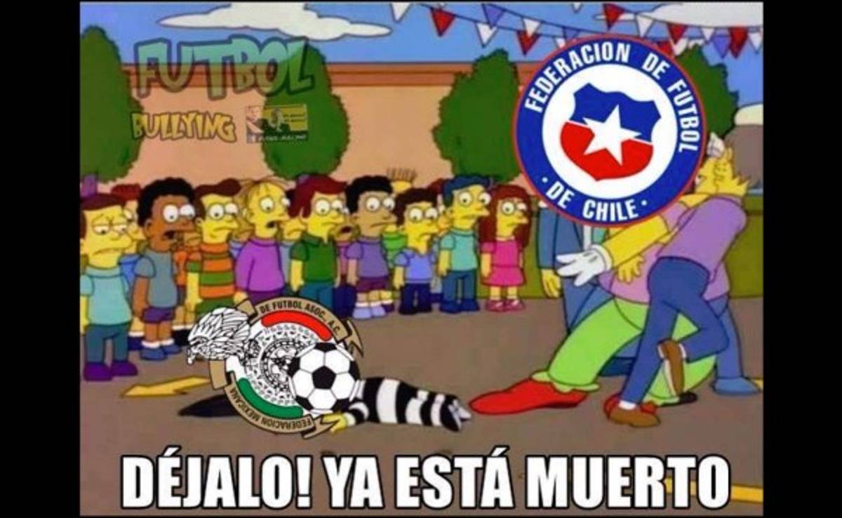 Los memes que dejó la aplastante derrota e México ante Chile
