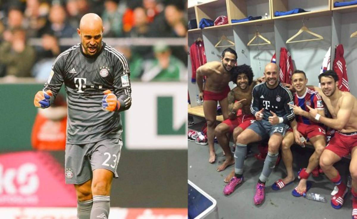 Pepe Reina hace historia al jugar con el Bayern Munich