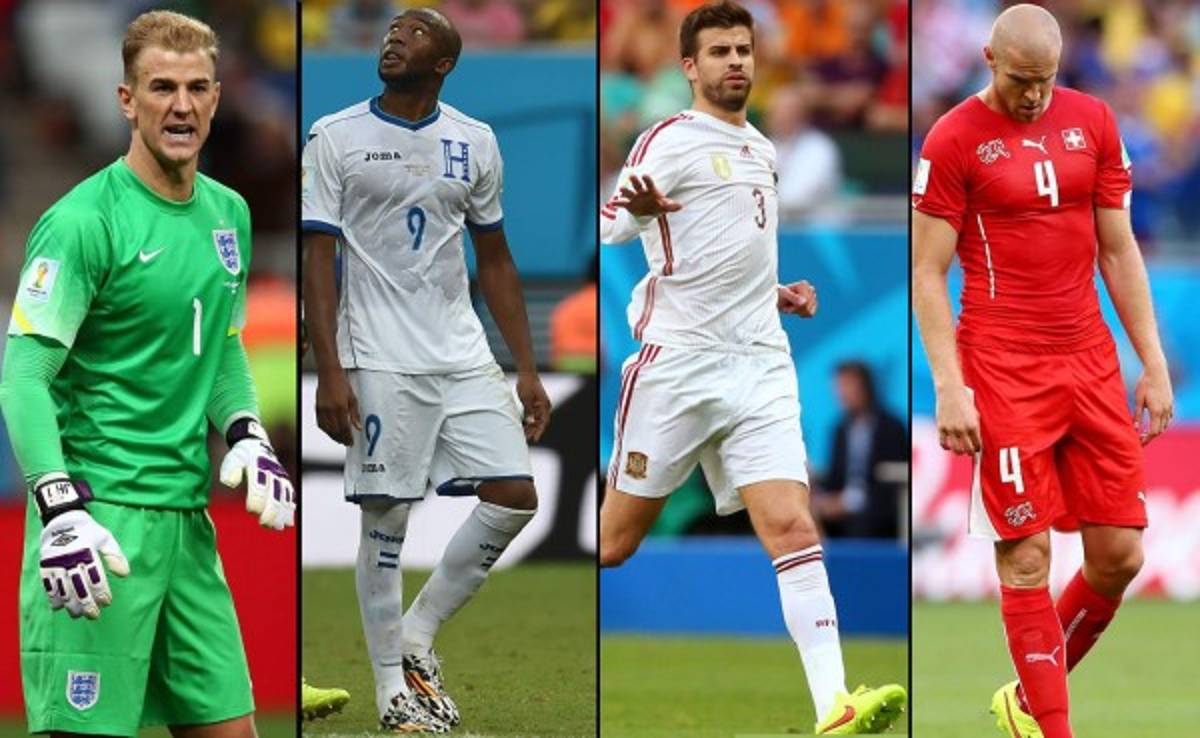 Los 46 futbolistas peor calificados en el Mundial de Brasil