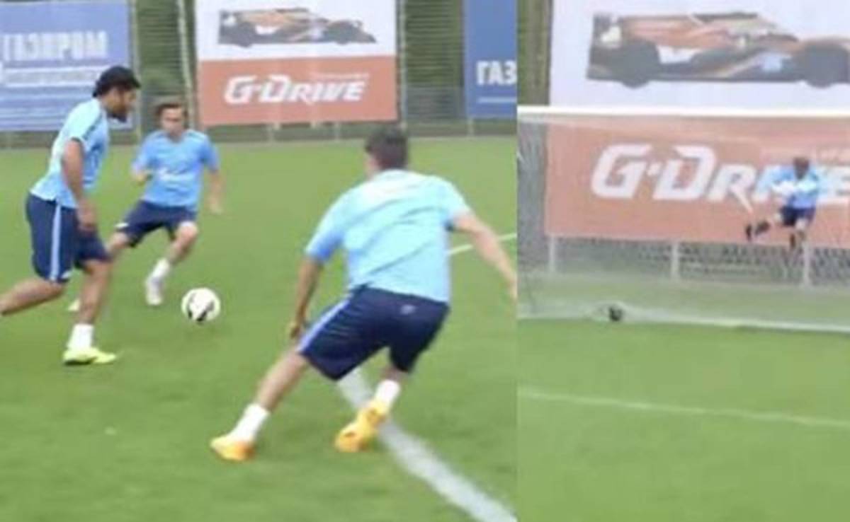 VIDEO: Hulk hace volar a un portero con un impresionante bombazo