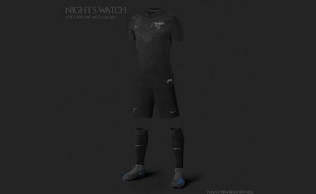 Uniformes de las casas de Games of Thrones si fueran equipos de fútbol