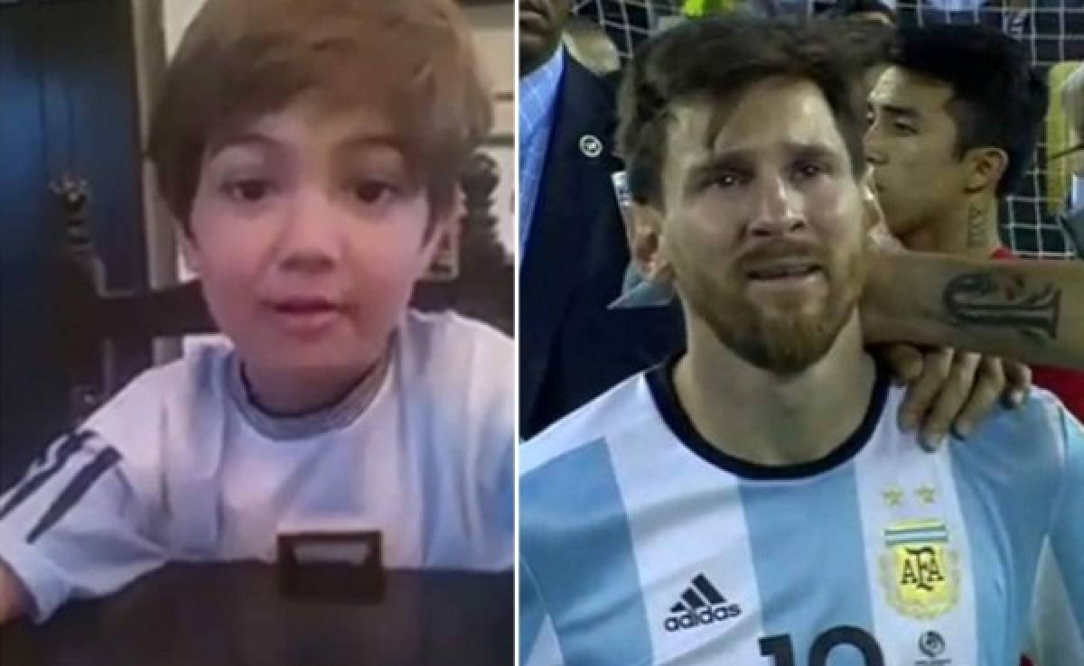 VIDEO: Niño de 6 años le suplica a Messi que no se retire