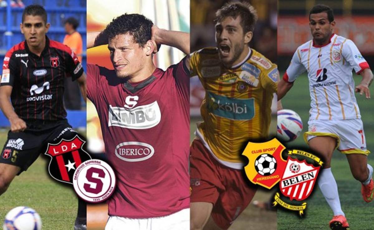 Alajuelense y Herediano acarician la final; Saprissa y Belén sueñan remontar