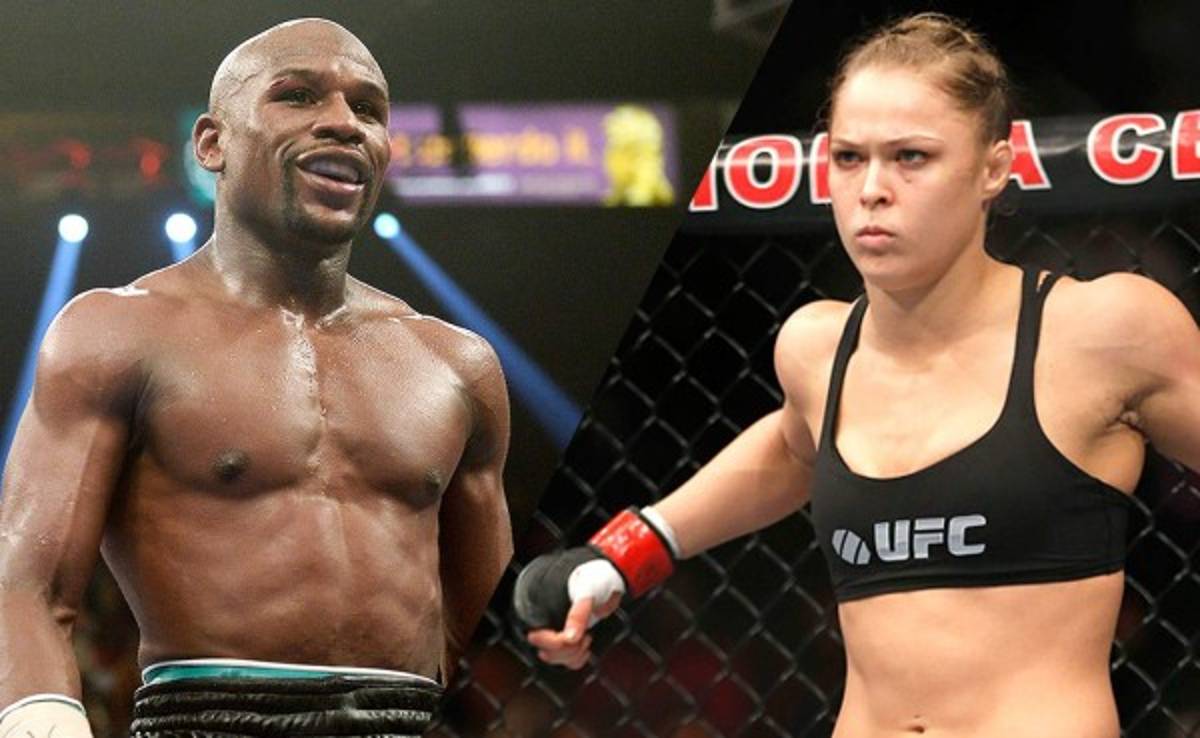 Floyd Mayweather reta a Ronda Rousey a una pelea