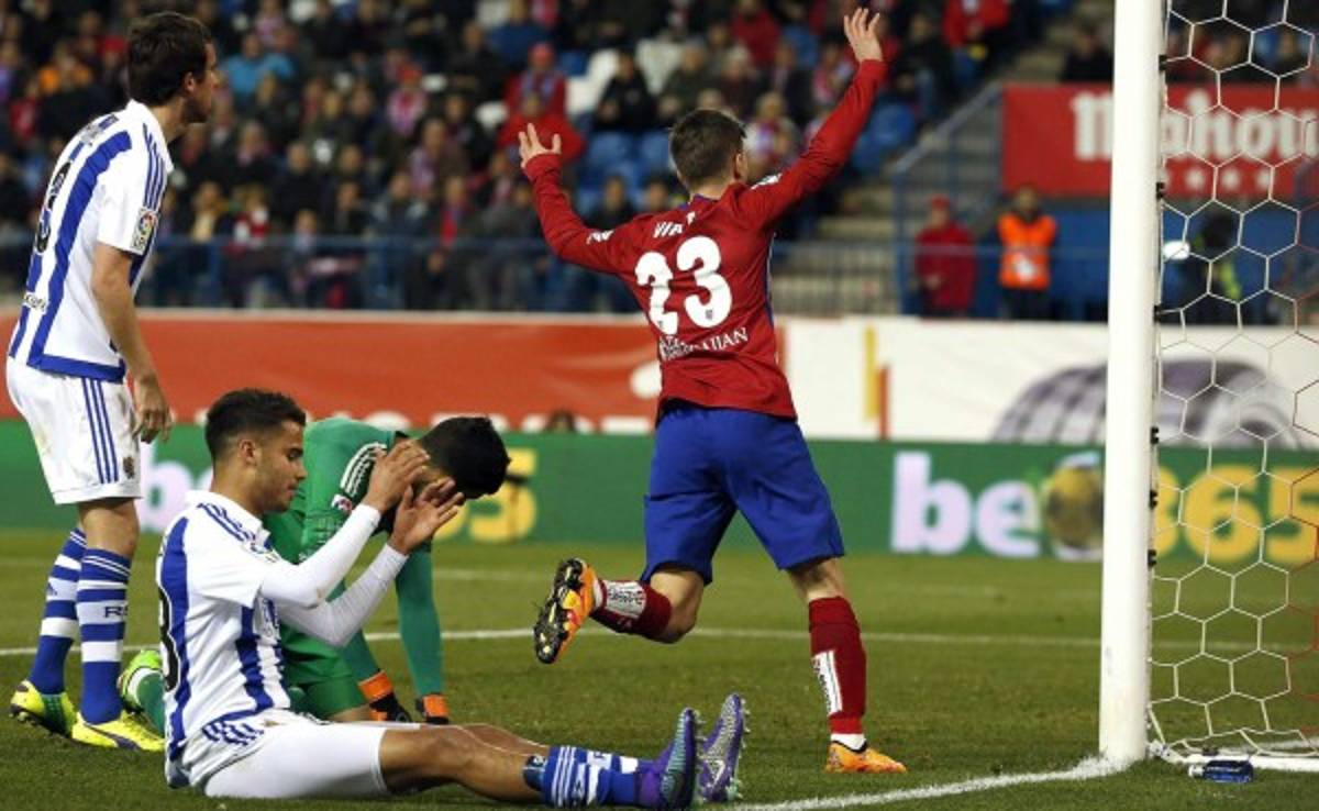 Atlético de Madrid golea a la Real Sociedad y se afianza en el subliderato