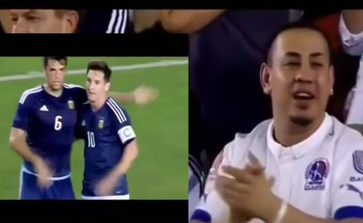 VIDEO: Aficionado de Olimpia tuvo sus segundos de fama gracias a Messi