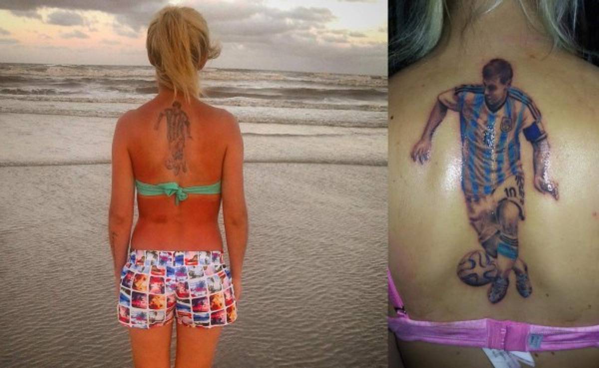 La fanática argentina que se tatuó a Lionel Messi