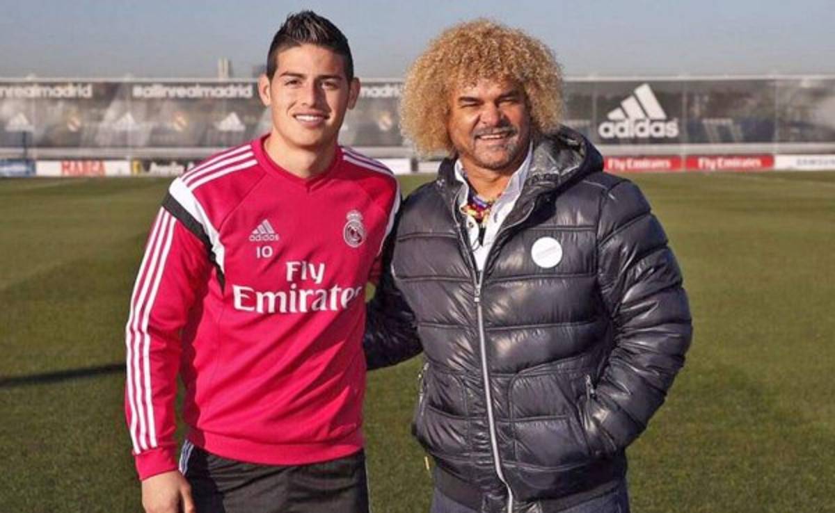 Valderrama visitó a su compatriota James Rodríguez en Valdebebas