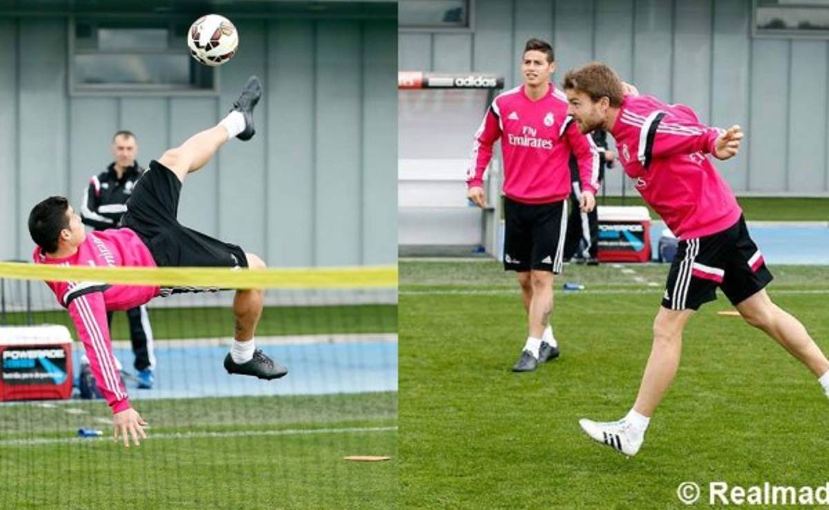 James Rodríguez se reintegra a entrenamientos de Real Madrid