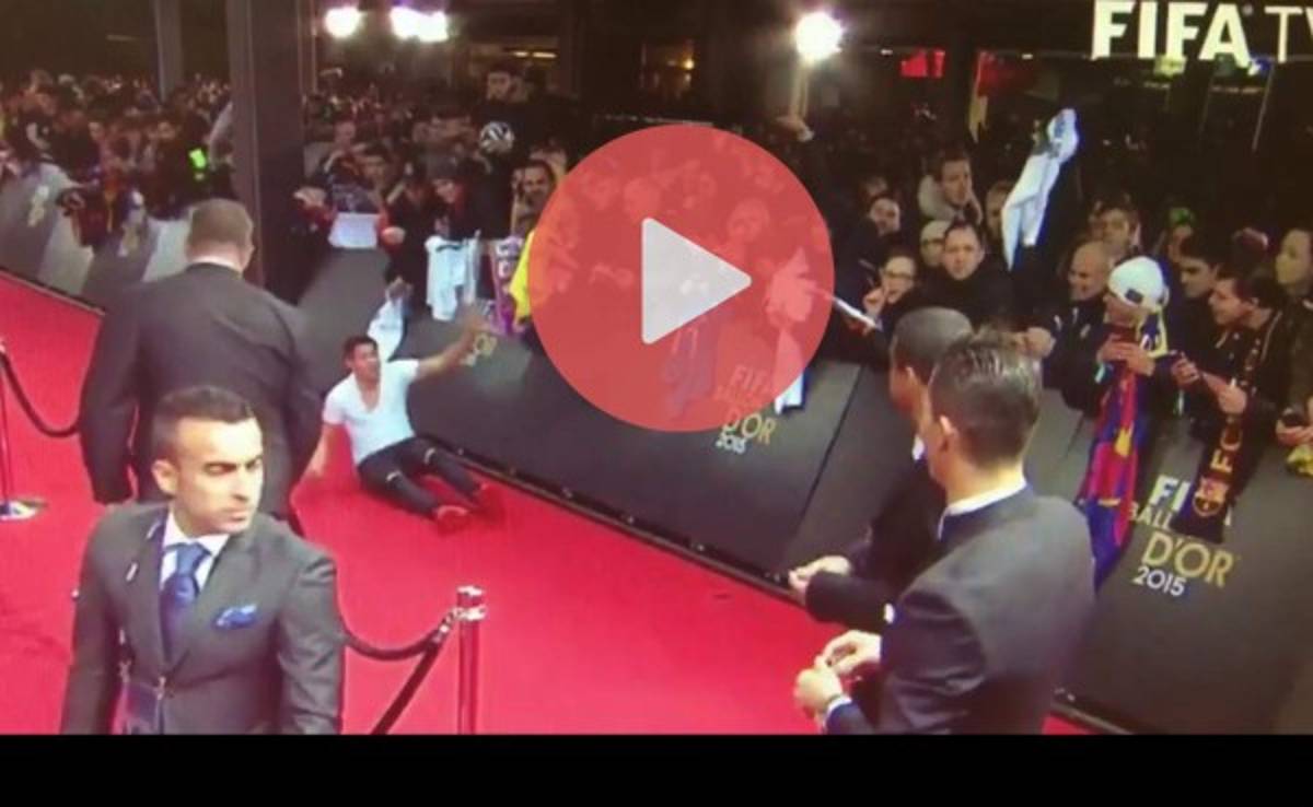 VIDEO: Aficionado se roba el show y Cristiano Ronaldo no paró de reír