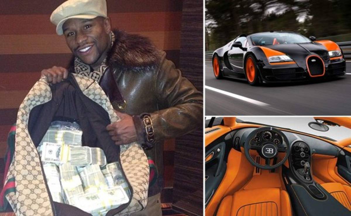 Floyd Mayweather y su último capricho, un Bugatti Veyron de 3.5 millones de dólares