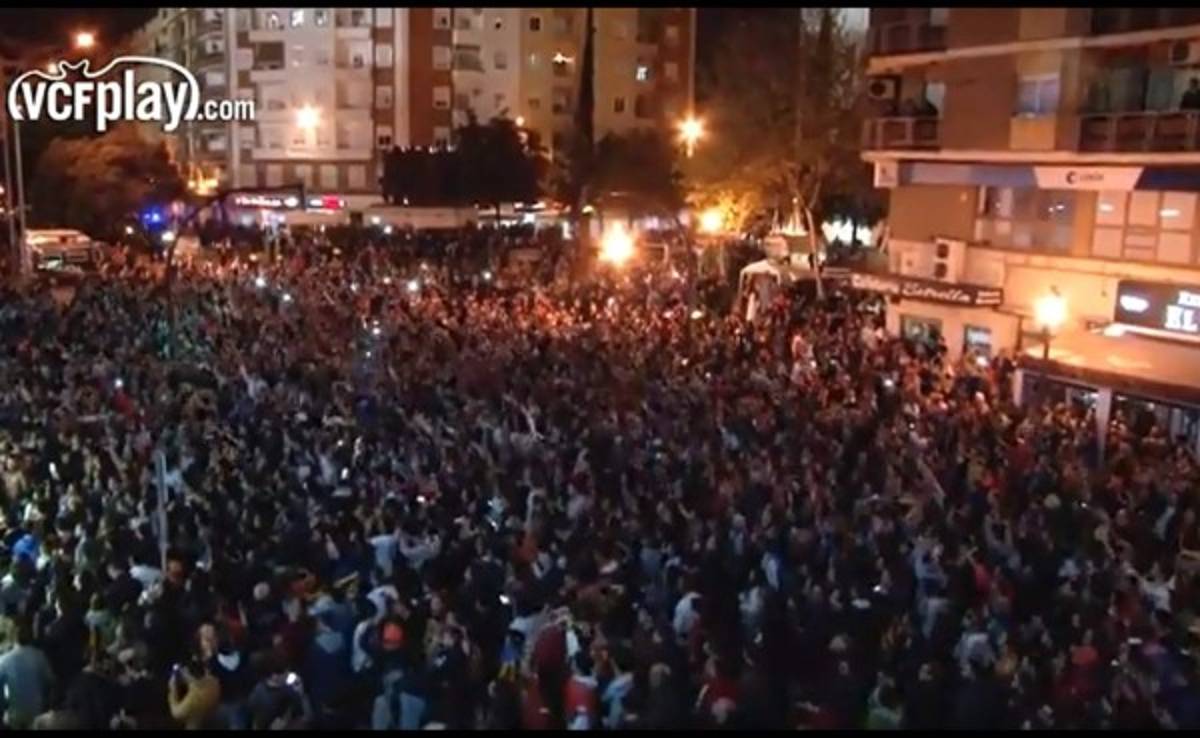 VIDEO: Afición del Valencia celebró efusivamente triunfo ante Real Madrid