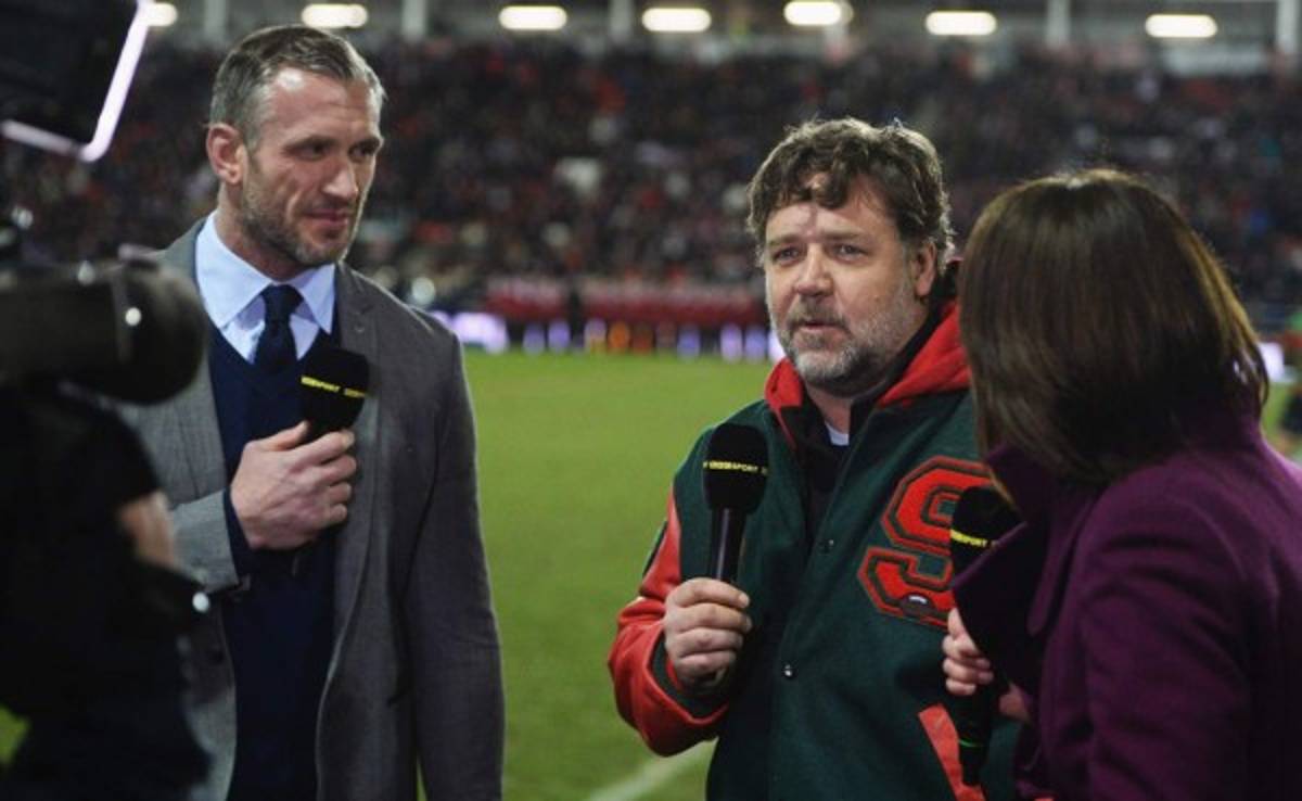 Russell Crowe prefirió asistir a un partido de rugby antes que a los Óscar