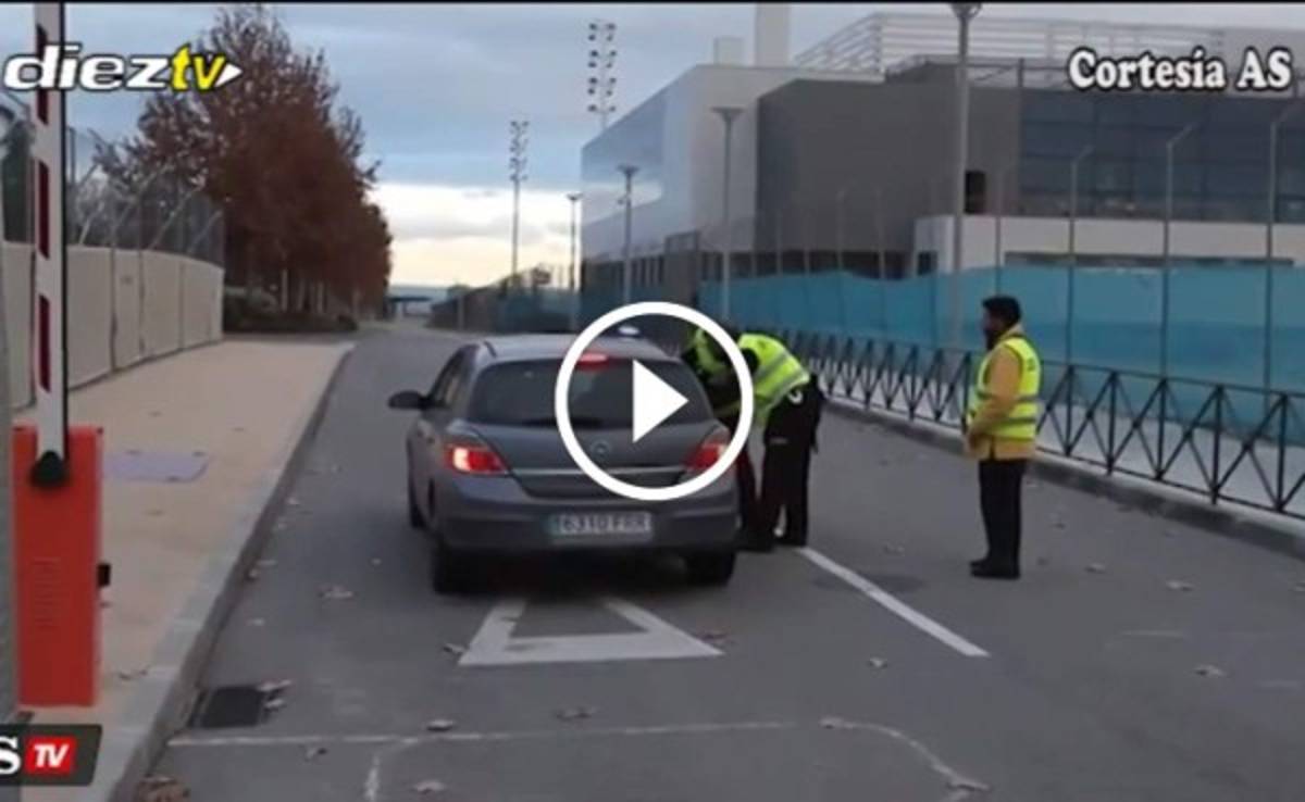 James Rodríguez llegó al entreno del Real Madrid perseguido por la policía