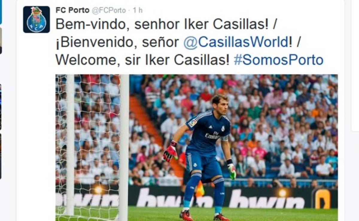 El Oporto hace oficial el fichaje de Iker Casillas