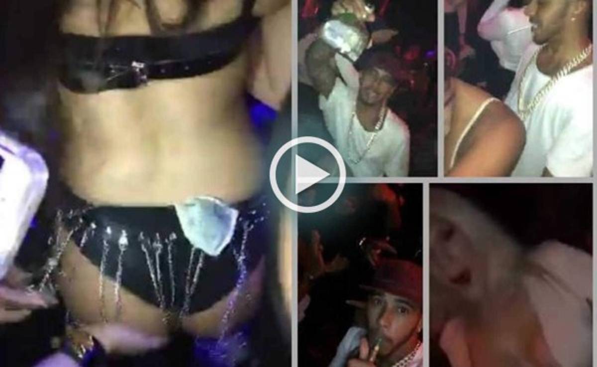 Video: Así fue la loca fiesta de Lewis Hamilton en Miami