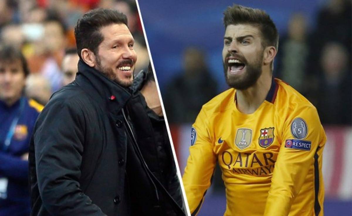 Piqué y la fuerte discusión que tuvo con Simeone en los vestuarios del estadio