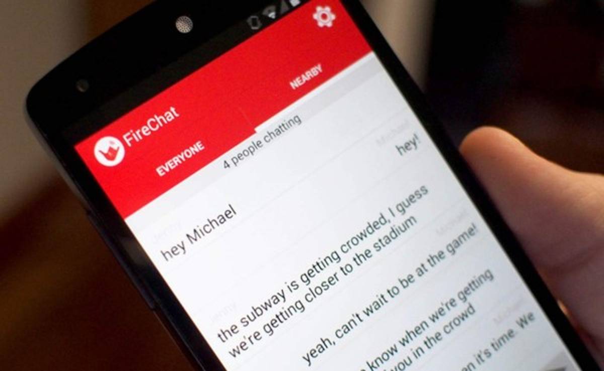 Firechat, el WhatsApp que no necesita conexión wifi ni datos