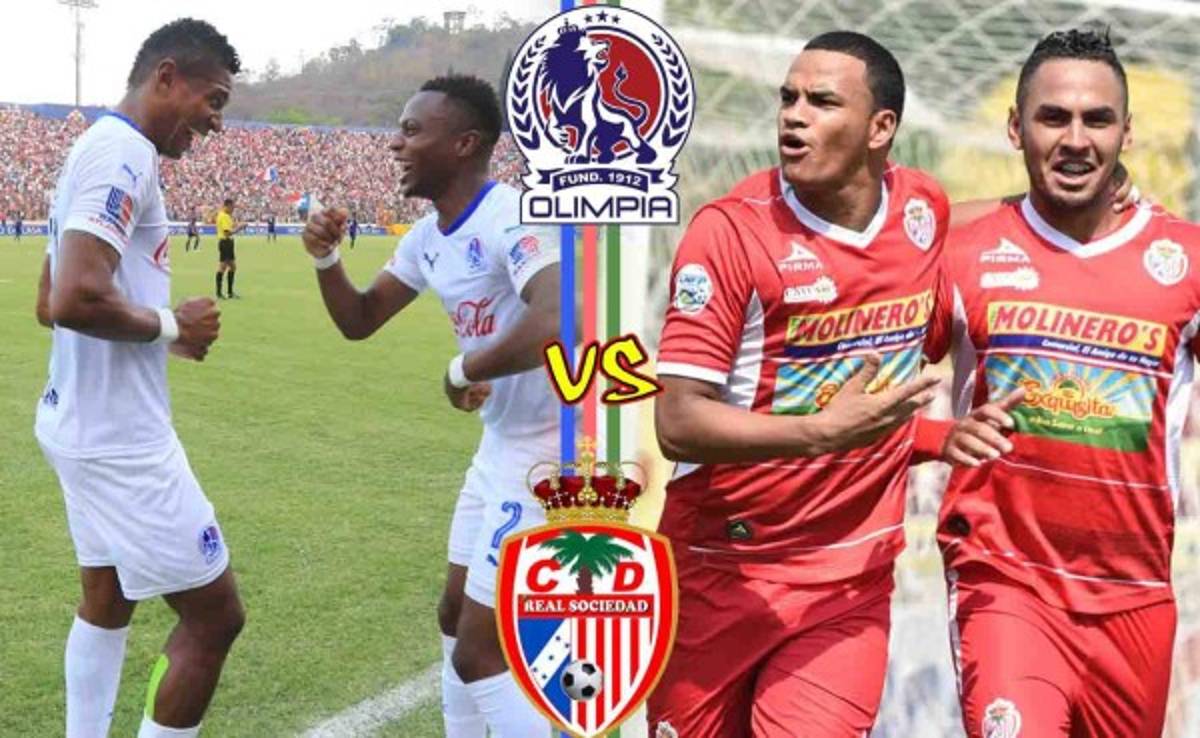 Olimpia-Real Sociedad, apasionante final en el fútbol de Honduras
