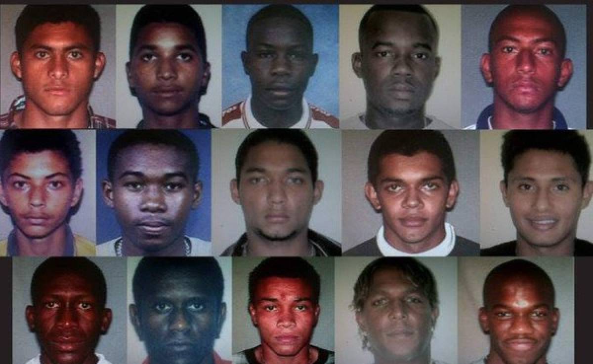 Las fotos de jugadores de Honduras en su cédula de identidad