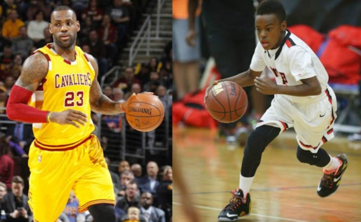 VIDEO: El gran 'show' de LeBron James Jr. ante su padre