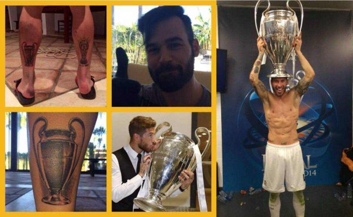 Sergio Ramos mostró su nuevo tatuaje dedicado a la Décima
