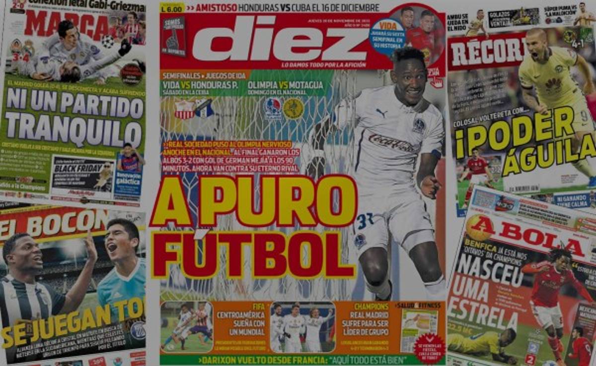 Portadas de los diarios más importantes del mundo deportivo