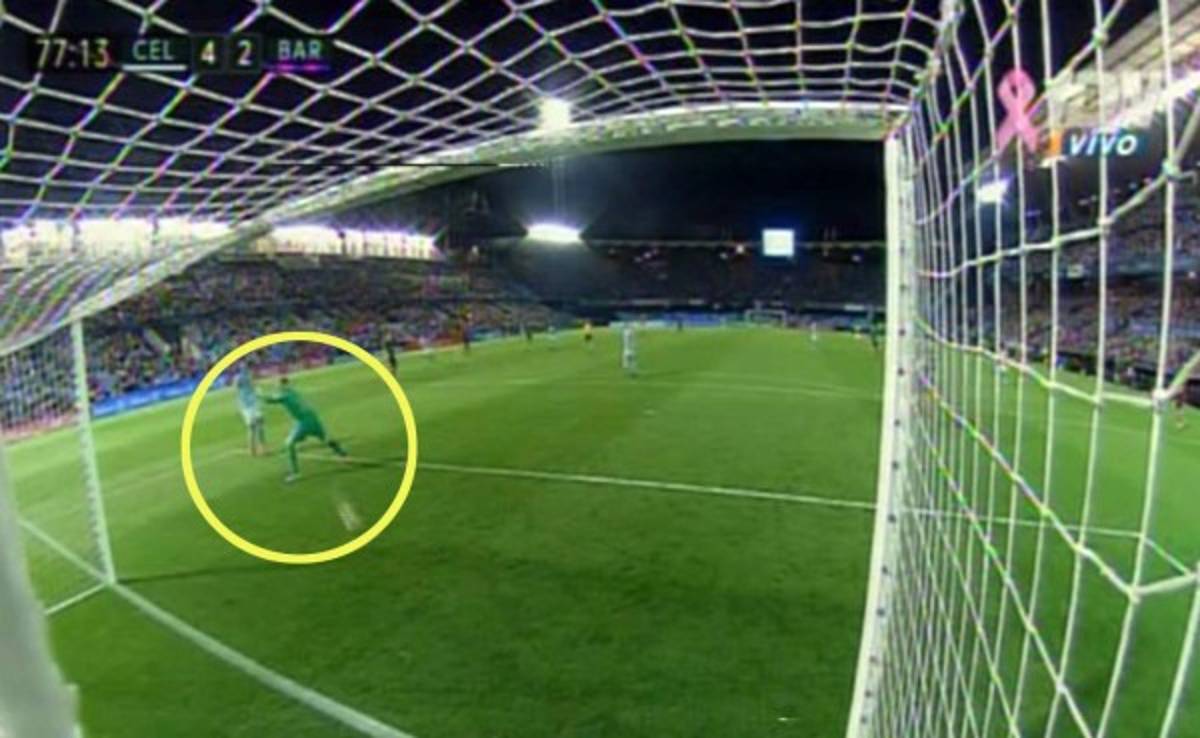 ¡Horror monumental de Ter Stegen que regala gol al Celta de Vigo!