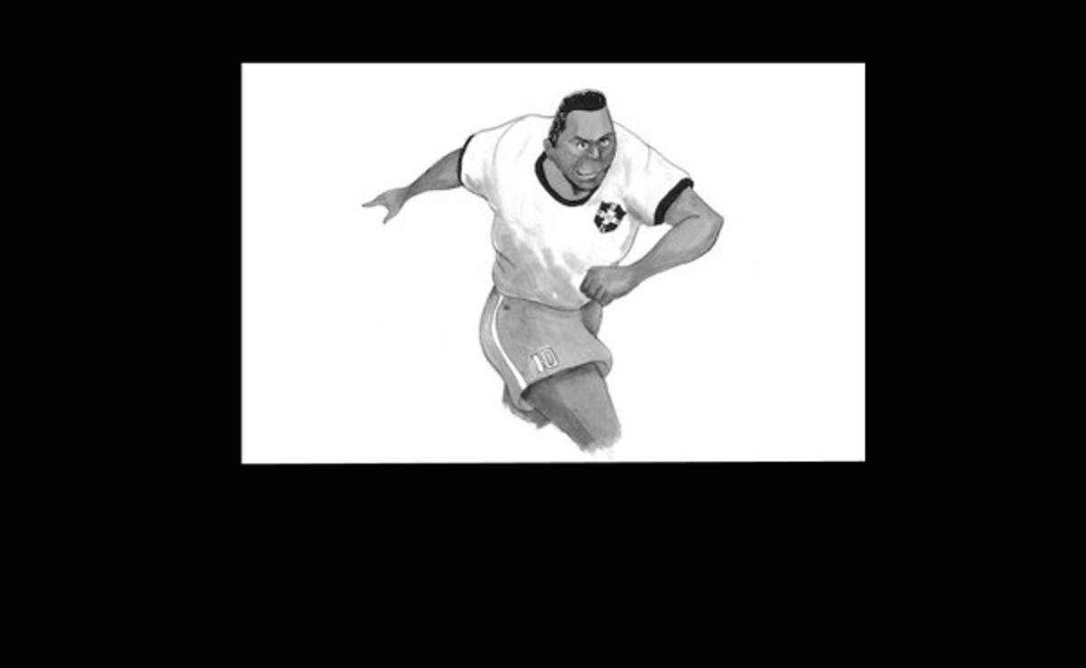 Los futbolistas dibujados al estilo de los Supercampeones