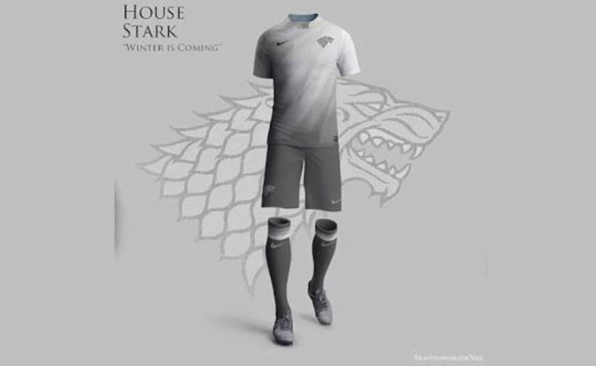 Uniformes de las casas de Games of Thrones si fueran equipos de fútbol
