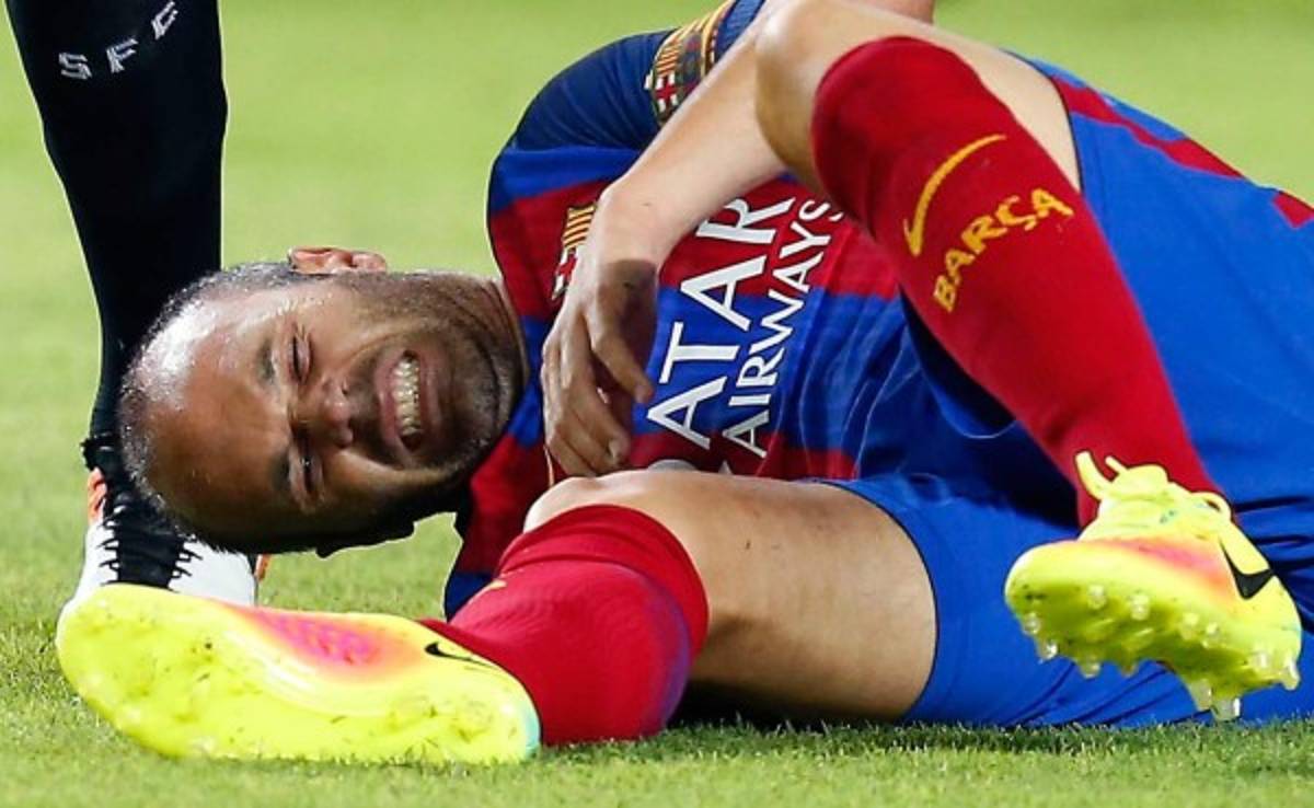 Andrés Iniesta estará dos semanas de baja y Mathieu tres