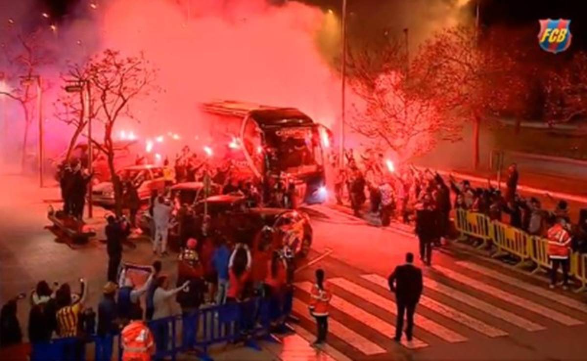 VIDEO: Así fue la llegada del Barcelona tras quedar campeón
