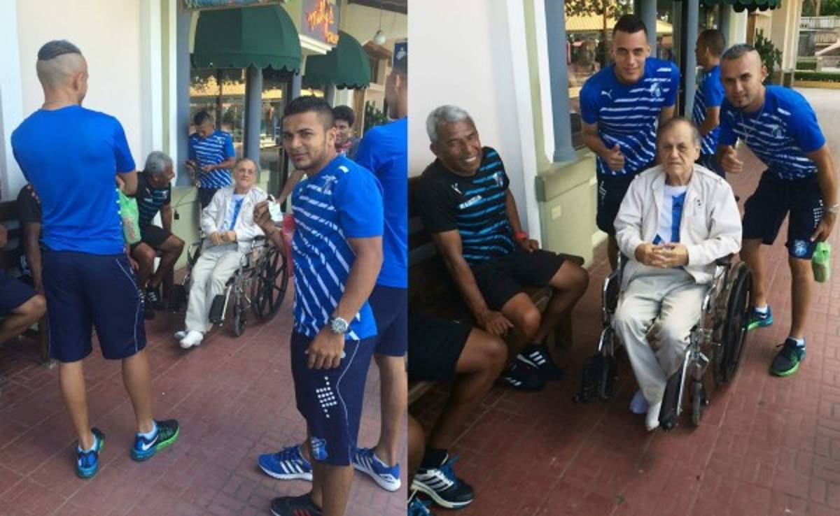 Plantel del Honduras Progreso compartió con Chelato Uclés en Siguatepeque