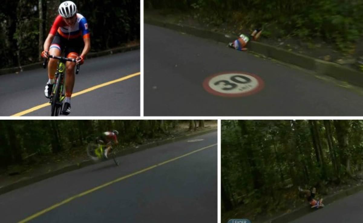 VIDEO: Escalofriante caída de ciclista holandesa Annemiek Van Vleuten en Juegos Olímpicos