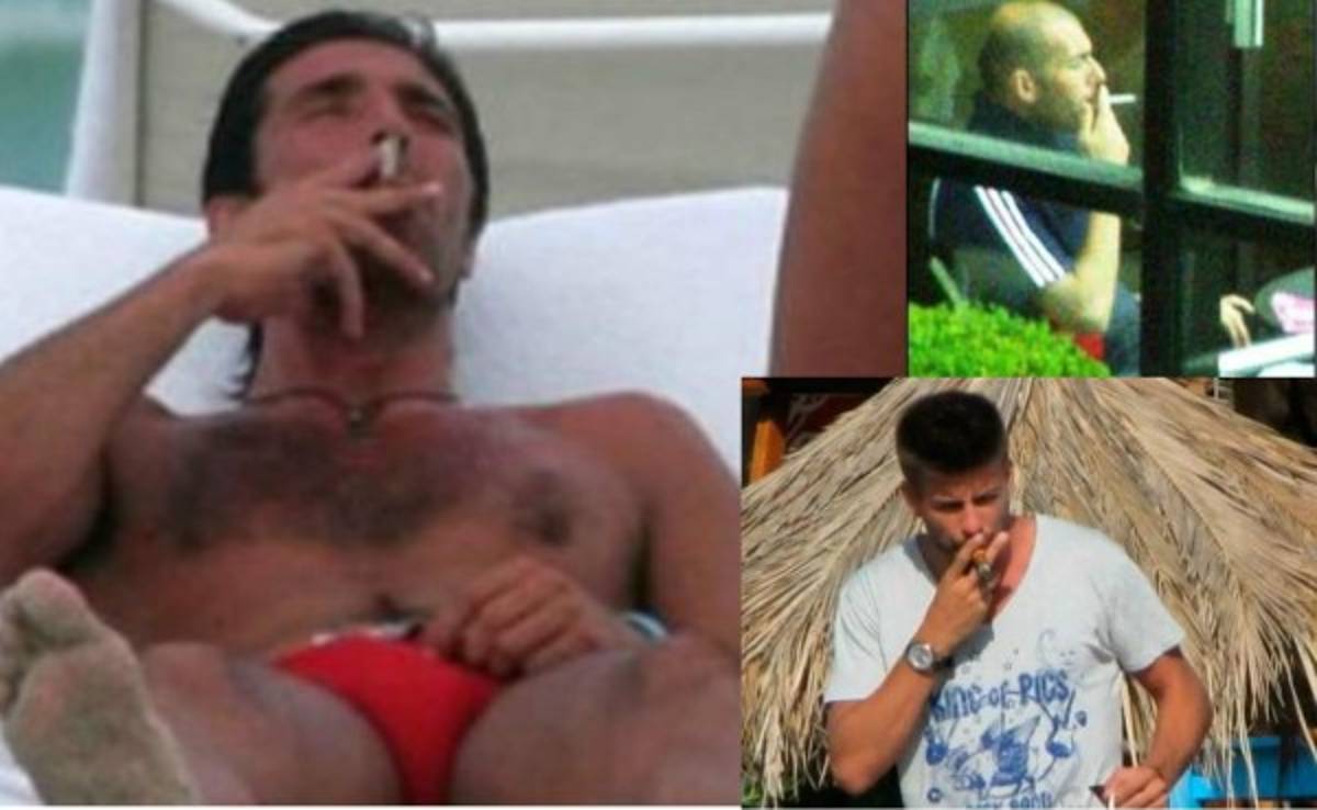 Los grandes futbolistas por el mundo que fueron captados fumando